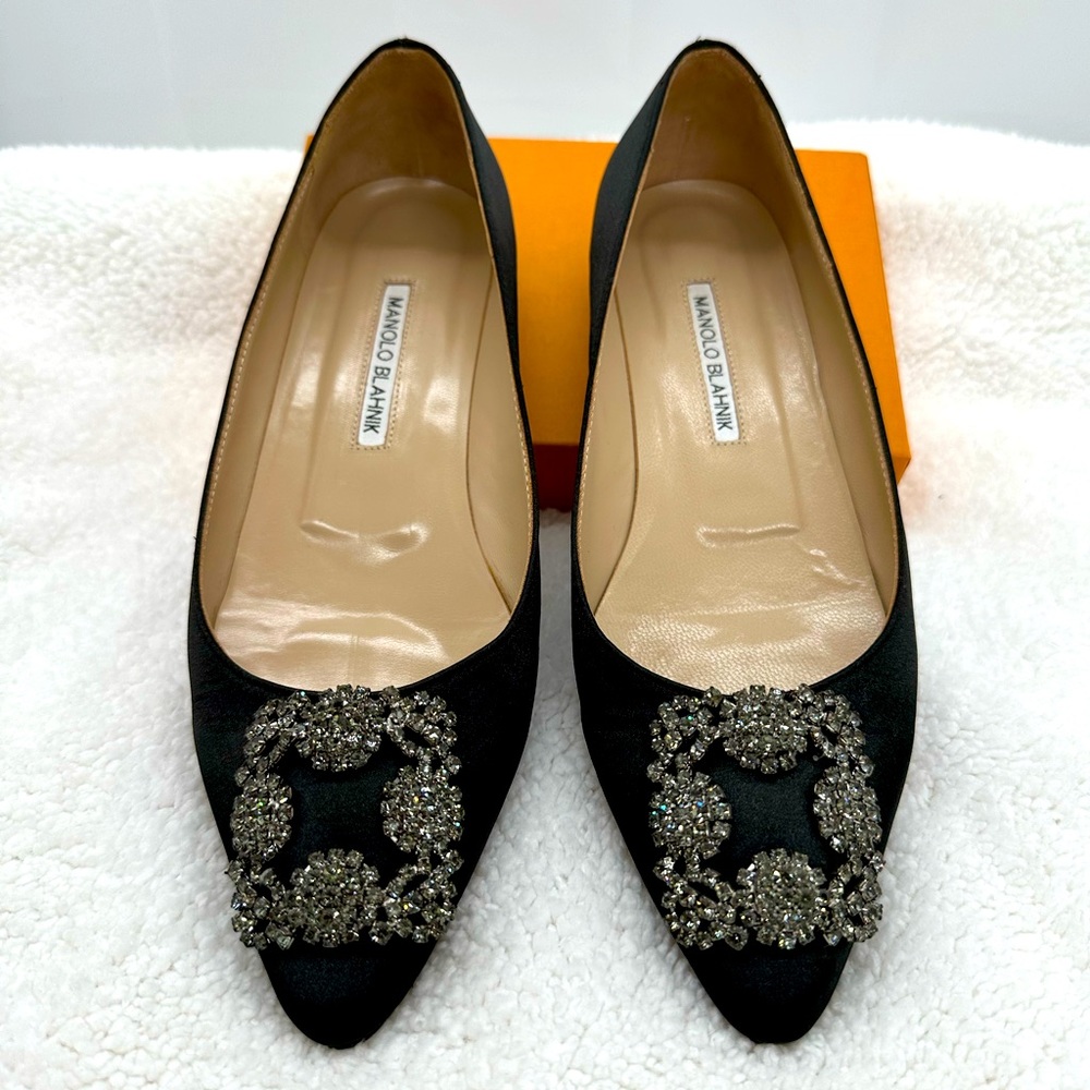 Manolo Blahnik Hangisi flats Sz 39